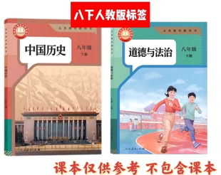初二八上下历史道法索引贴纸书签找答案开卷考试速查标签人教版