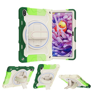 N旋转支架TB 适用联想K11保护套防摔启天K11Pro全包边软壳硅胶平板电脑11寸TB J6C6F手持托挂绳 J607Z