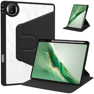 适用荣耀平板Magicpad2保护套带笔槽magic pad2代亚克力防弯12.3寸ROD2-W09/AL00全包边软壳硅胶皮套旋转支架