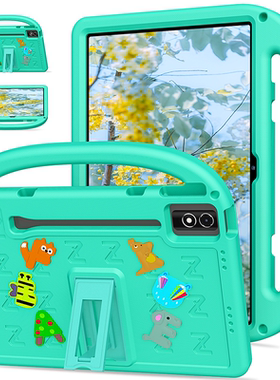 适用2025联想小新PadPro12.7英寸保护壳防摔EVA/PC平板Lenovo Idea Tab Pro全包边软套TB375FC字母卡通支架XU