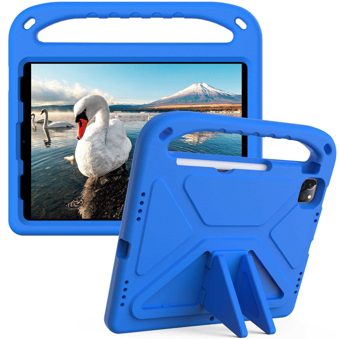 适用苹果ipad Air4/5/6/7保护套带笔槽EVA防摔12.9平板Pro11/13寸8全包边12软壳9.7第10代10.2手提mini3支架2