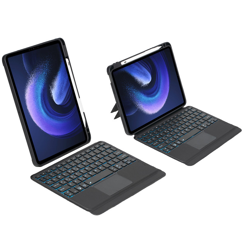 适用2024小米平板7/7Pro保护套带笔槽8Pro平板8电脑11英寸Xiaomi Pad6蓝牙键盘触摸板鼠标全包边软壳可分拆式