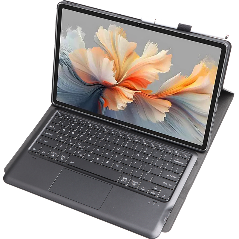 适用联想Yoga Pad Pro AI元启12.7英寸保护套带蓝牙键盘触摸板鼠标平板Tab Plus全包软壳TB520FU/XU皮套支架