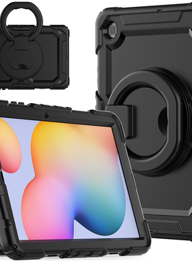 适用2024三星Tab S6Lite保护套防摔平板电脑10.4寸SM-P610/P615C全包边软壳硅胶P613/619支架旋转620手环625