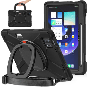 适用小米平板7/8Pro保护套带笔槽Xiaomi Pad6/5全包边软壳硅胶电脑11英寸S/Pro防摔旋转横竖支架手环挂绳12.4