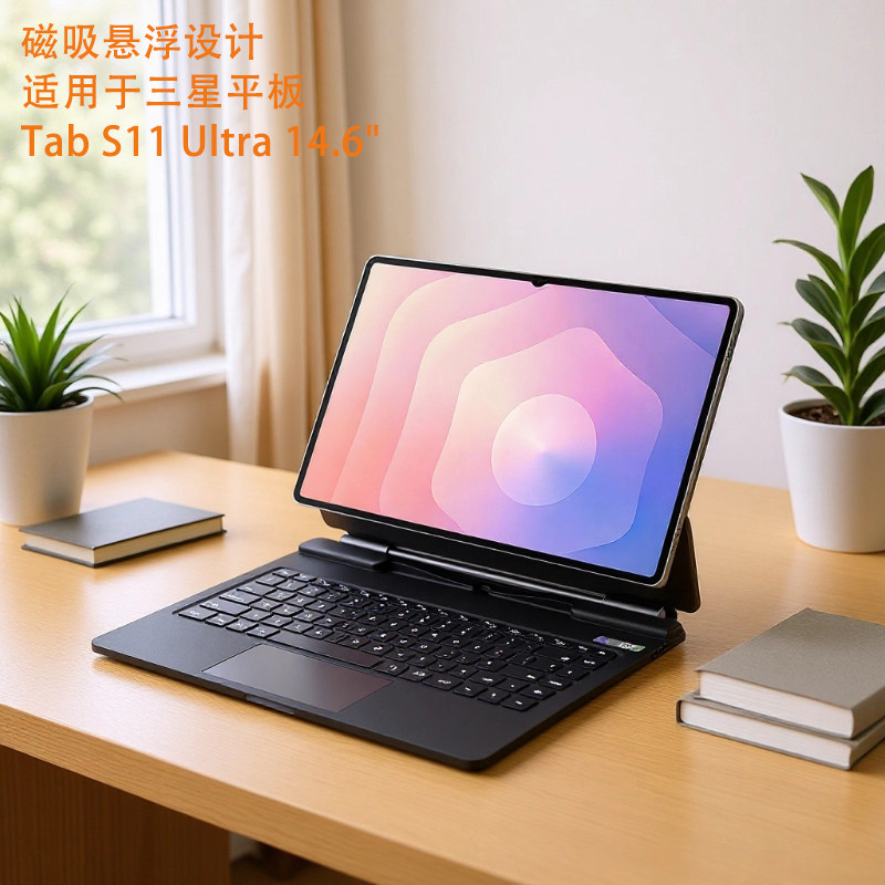 磁吸悬浮妙控键盘保护套壳一体式