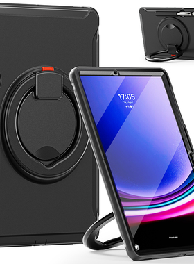 适用于三星Galaxy Tab S9+保护套带笔槽12.4英寸平板电脑SM-X810/X816B/X818U全包边软壳硅胶防摔横竖支架