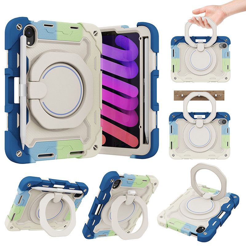 适用iPadmini67保护套带笔槽软壳