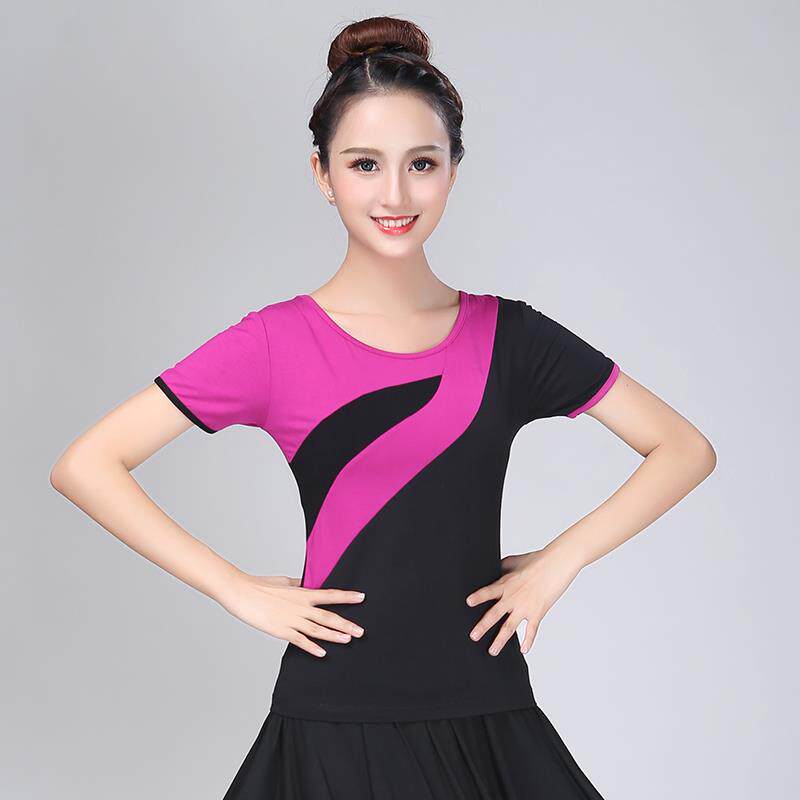 特价广场舞服装女大码上衣莫代尔纯舞服中老年宽松秋季跳舞衣服直