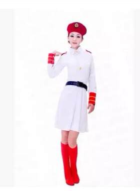 特价新款军鼓服演出套装广场舞迷彩连衣裙婚庆乐队长袖女兵舞蹈表