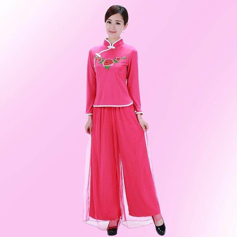 特价广场舞服装套装女新款中老年跳舞杨丽萍舞蹈服演出服扇子舞表