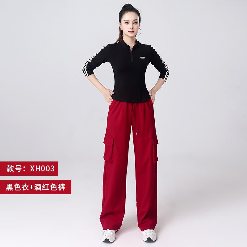 特价杨丽萍广场舞服装新款曳步舞运动套装秋季长袖工装裤健身跳舞