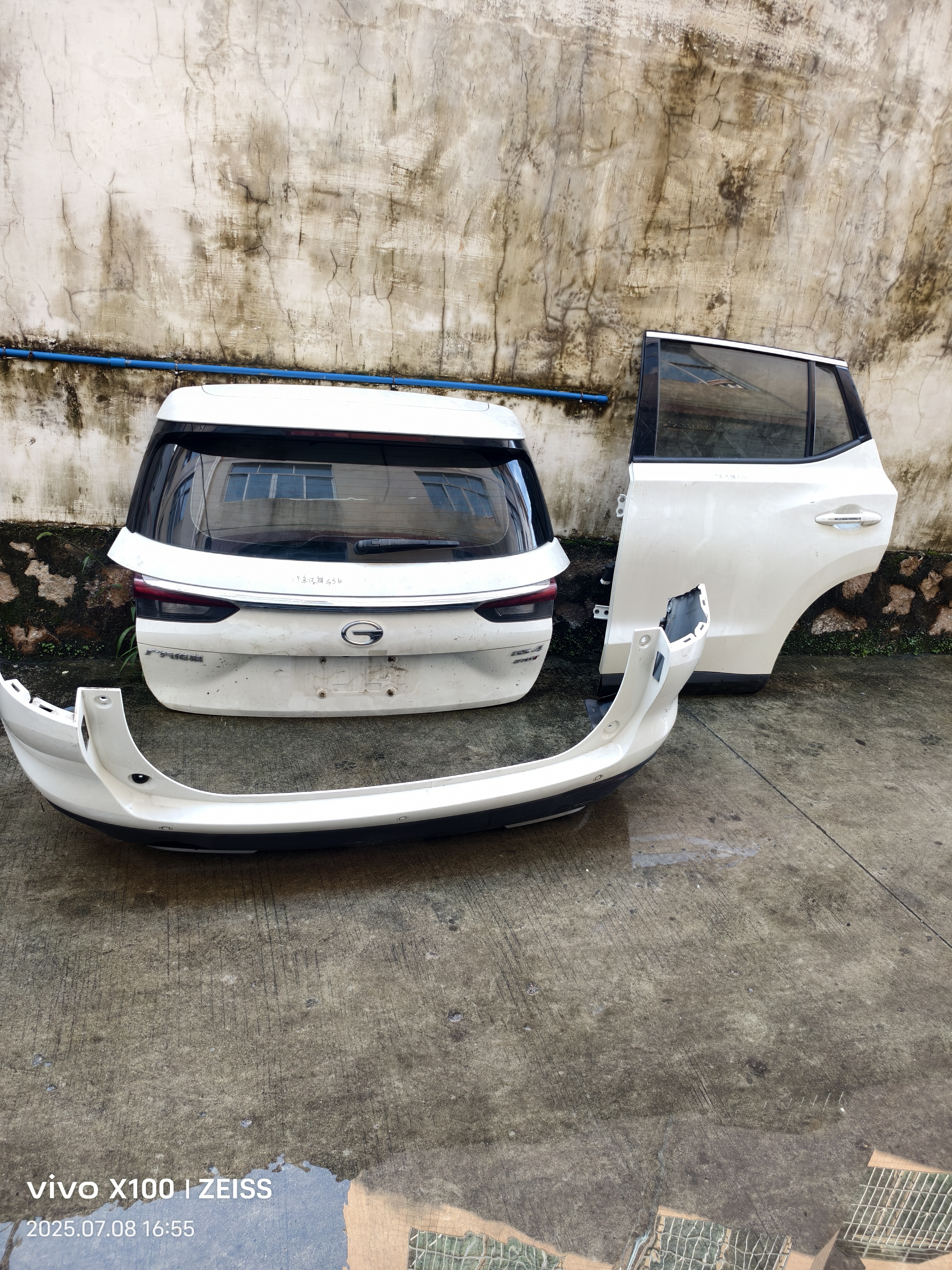 20款传祺GS4左后门尾盖后保险杠总成二手原装拆车