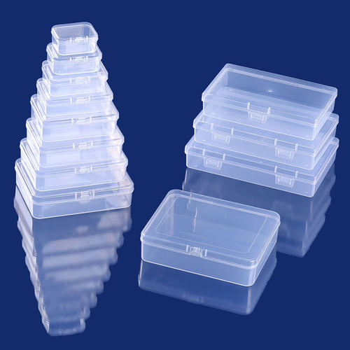 长方形pp塑料盒子长方形收纳盒透明收纳零件盒小产品包装盒