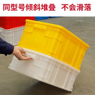 优选卡塑料周转箱长方形加厚物A流胶框特大号盒子带盖子储物收纳.