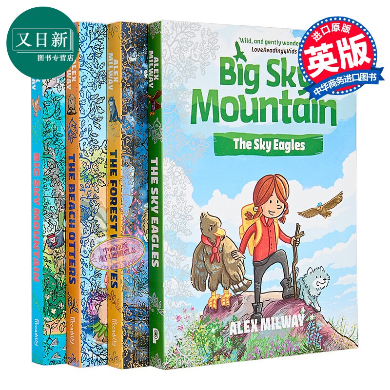彩色章节书天空山奇遇记4册