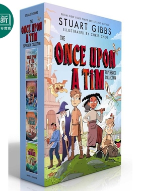 预售 童话镇 1-4 Once Upon A Tim Paperback Collection Boxed Set 英文原版 儿童文学 小说故事书 小初文学 盒装版 又日新