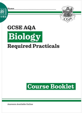 英国原版CGP 新GCSE 生物 AQA 必修实验课程手册 New GCSE Biology AQA Required Practicals Course Booklet 又日新