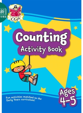 英国原版CGP教辅 New English Activity Book for Ages 3-4 Preschool 新版 3-4 岁英语活动书（学前班） 又日新