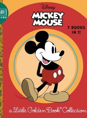 小金书 米奇老鼠Little Golden Book Disney Classic Disney Mickey Mouse a Little Golden Book Collection原版 又日新