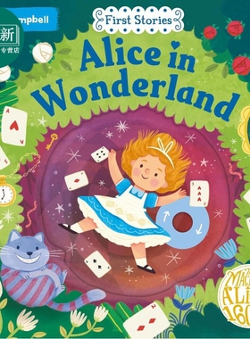 预售 动手童话故事 爱丽丝梦游仙境 First Stories Alice in Wonderland new cover with QR 英文原版 儿童纸板书 绘本 又日新