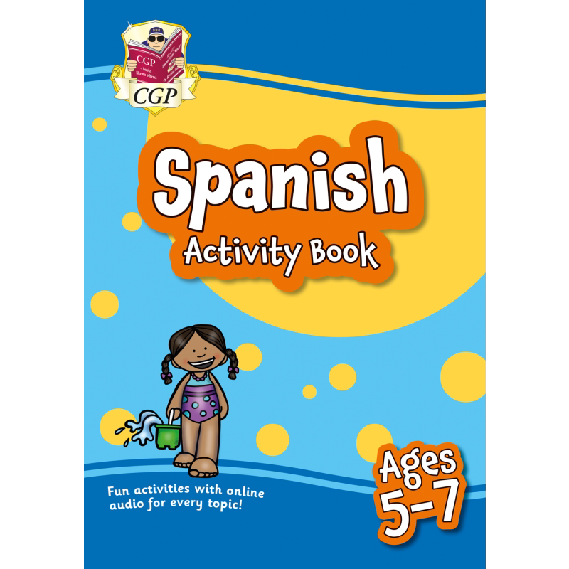 英国原版CGP教辅 New Spanish Activity Book for Ages 5-7 5-7岁西班牙语练习册 含在线音频、 又日新