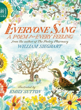Emily Sutton 情绪诗集绘本 Everyone Sang A Poem for Every Feeling 英文原版 进口图书 儿童绘本 故事图画书