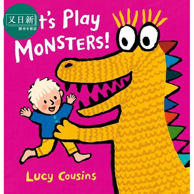 Maisy同作者LucyCousins新作 Let's Play Monsters! 我们来当怪兽吧 英文原版 进口图书 亲子故事 儿童绘本 2-5岁