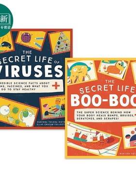 The Secret Life of Viruses Boo-Boos 秘密生活系列 儿童生理知识科普绘本2册套装 病毒 伤斑 英文原版进口图书 又日新
