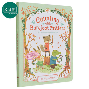 小动物 White Critters Teagan 低幼儿童绘本 with 纸板书 Counting 2岁 Barefoot 英语数学启蒙早教 会计算