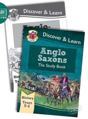 英国CGP小学历史探索与学习系列 盎格鲁撒克逊人2册 含练习 Anglo-Saxons 9-10岁