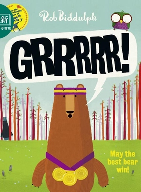 森林熊竞赛 Rob Biddulph Grrrrr 英文原版 儿童绘本 图画故事书 精品绘本 进口图书 3+岁故事书 获奖名家作品 又日新