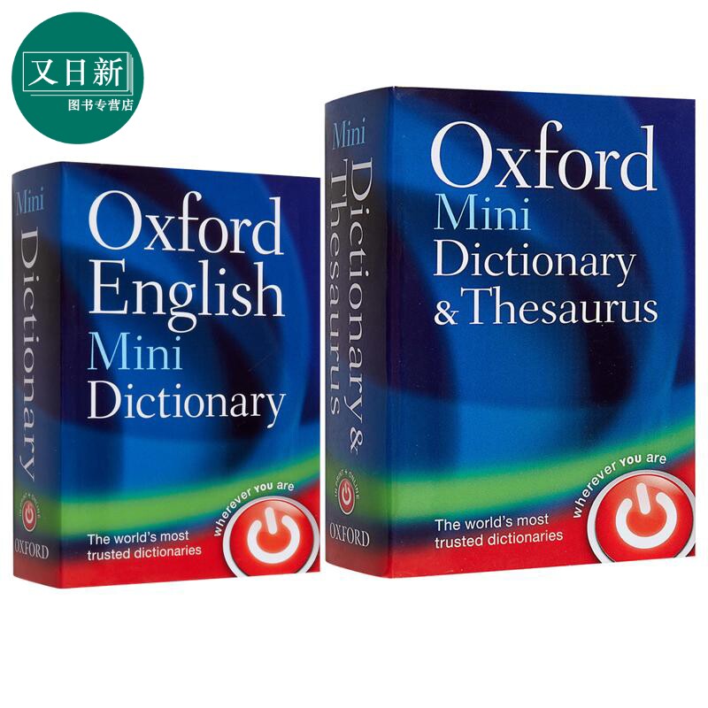 牛津工具书2册 迷你词典同义词库Oxford Mini Dictionary and Thesaurus+牛津英语小词典English Mini Dictionary 又日新
