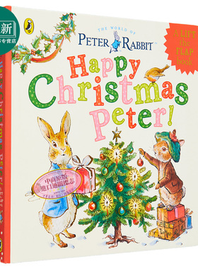 Peter Rabbit Happy Christmas Peter 彼得兔 节日快乐彼得兔子 英文原版 小初文学 儿童绘本童话 Beatrix Potter 又日新