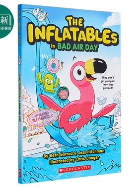 The Inflatables 1 The Inflatables in Bad Air Day 充气玩具团1 学乐桥梁漫画图像小说 英文原版儿童小初文学 又日新