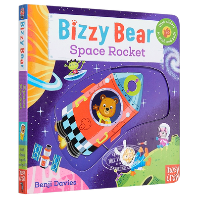 小熊很忙系列 宇宙火箭 英文原版 Bizzy Bear: Space Rocket 纸板书 3-6岁