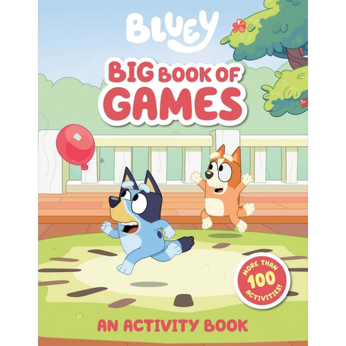 Bluey Big Book Of Games! 小蓝狗布鲁伊 游戏书 英文原版 进口图书 儿童动物故事图画书 游戏玩具书 又日新