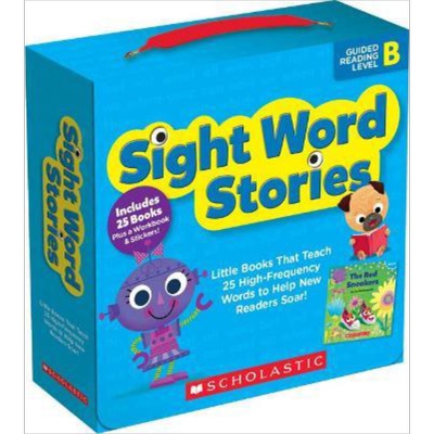 学乐关键词阅读包B级 Sight Word Stories Level B (With Storyplus) 英文原版 儿童自然拼读学习套装 适合初学者 又日新