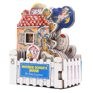 英文原版Mini House 鹅妈妈 Mother Goose's House 迷你屋系列 鹅妈妈的家 造型书 卡板书 纸板玩具书
