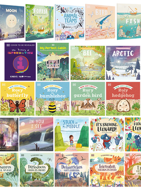 英文原版 DK多林金德斯利 绘本百科系列 儿童动植物知识科普故事图画书合集 鸟Bird 鱼Fish 恐龙日记A Dinosaurs Day 又日新