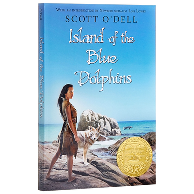 英文原版 纽伯瑞奖 Island of the Blue Dolphins蓝色海豚岛 Scott O'Dell 安徒生奖作者作品
