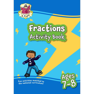 英国原版CGP教辅 7-8岁的新分数数学活动手册 非常适合家庭学习New Fractions Maths Activity Book for Ages 7-8 又日新