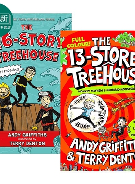 预售 英文原版彩版树屋故事1-2册 13-26层树屋 The 13 26 Storey Treehouse Colour Edition 儿童故事图画书漫画小说 又日新