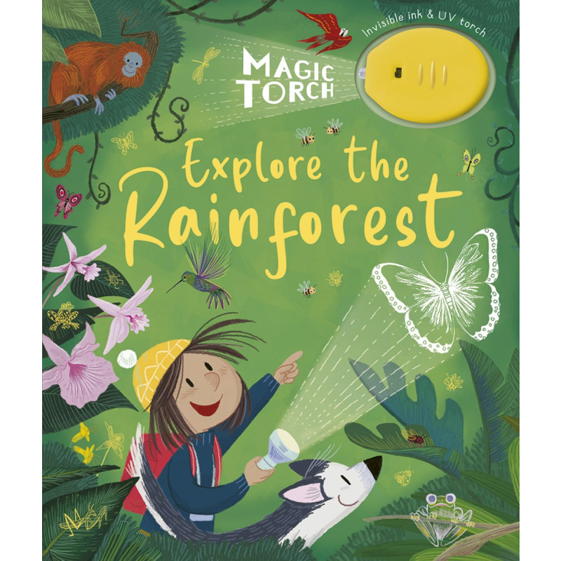魔法手电筒 雨林探索 Magic Torch Explore the Rainforest 英文原版 儿童科普绘本 自然科学探索童书 精装进口 又日新