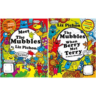 桥梁漫画 微笑岛上的嘻哈一族 Meet the Mubbles 英文原版 儿童绘本故事书 幽默笑话 全彩漫画故事 图画小说 又日新