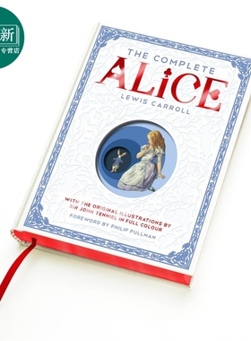 爱丽丝完整版 精装彩色插图版 爱丽丝梦游仙境 镜中奇遇记 英文原版 The Complete Alice Lewis Carroll 童话 又日新