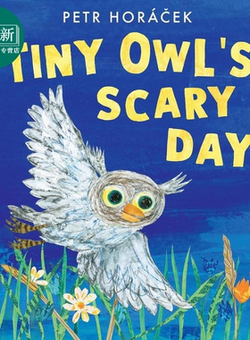 小猫头鹰的探险夜 Petr Horacek Tiny Owls Scary Day 英文原版 儿童绘本 动物故事书 精装精品绘本 进口童书 又日新
