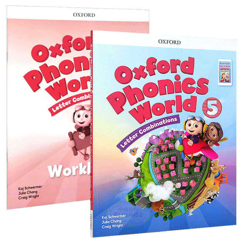 新版牛津OPW 少儿英语自然拼读世界L5 Oxford Phonics World L5 学生书+练习册2册英文原版牛津阅读树语音教学教材