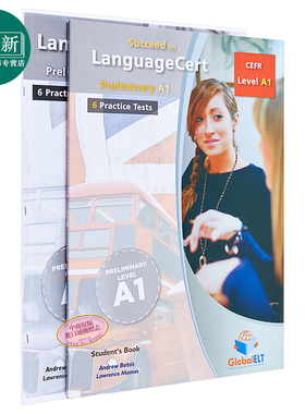 Succeed in LanguageCert CEFR A1 朗思真题解析自学 朗思考试推荐用书 6套完整真题讲解 IESOL iESOL 朗思考试用书带音频答?