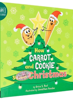 胡萝卜和饼干如何拯救圣诞节 How Carrot And Cookie Saved Christmas 英文原版 儿童绘本故事书 精装 进口图书 又日新